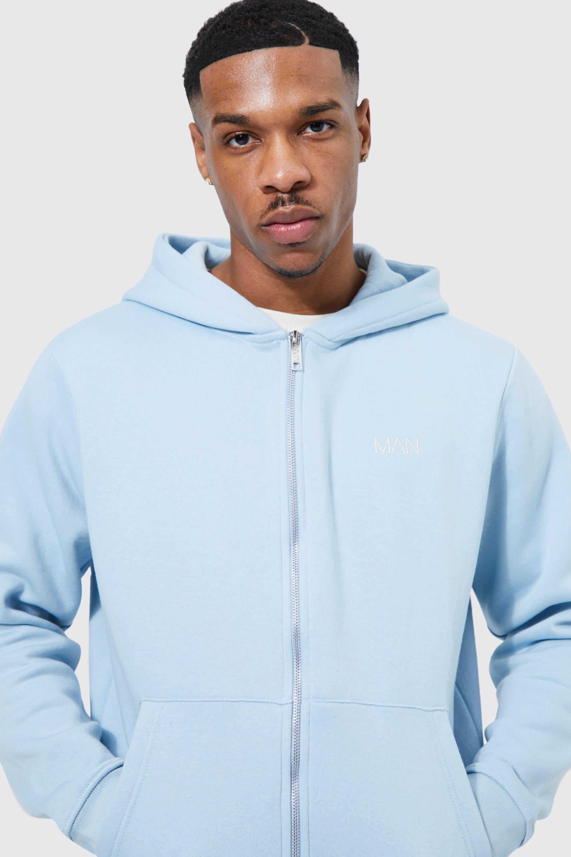 Pastel blue outlet hoodie